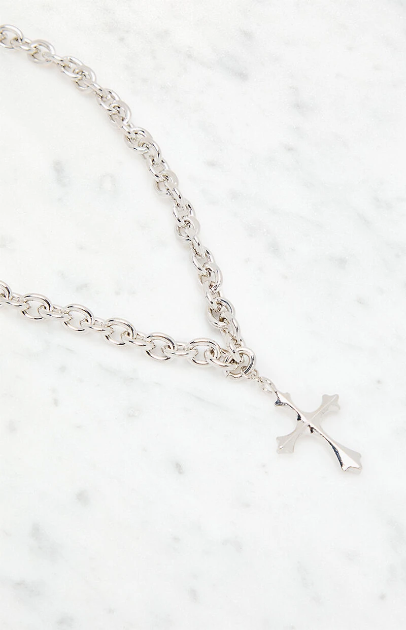 LA Hearts Chunky Cross Layered Necklace