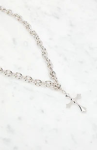 LA Hearts Chunky Cross Layered Necklace