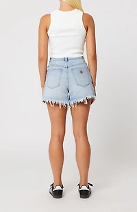 ABRAND Cindy Venice High Waisted Relaxed Denim Shorts