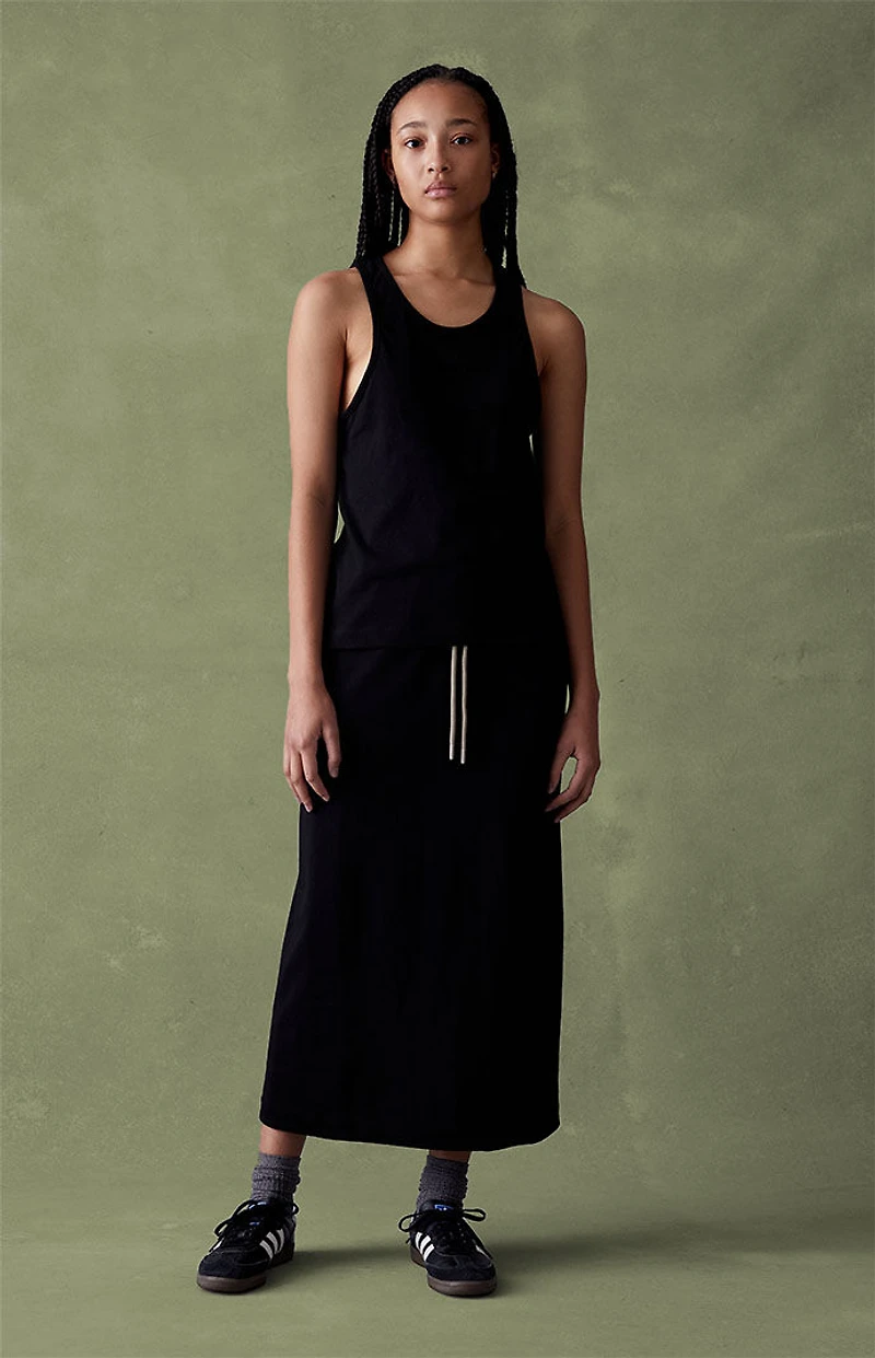 Fear of God ESSENTIALS Women's Jet Black Core Tank Top