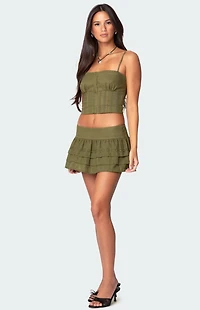 Edikted Fluer Linen Look Tank Top