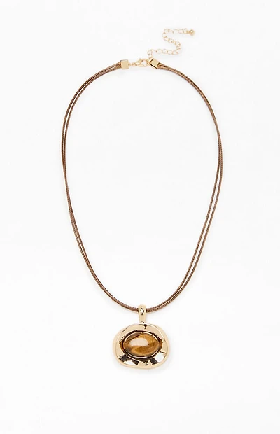 Pacsun Melody Metal Pendant Necklace