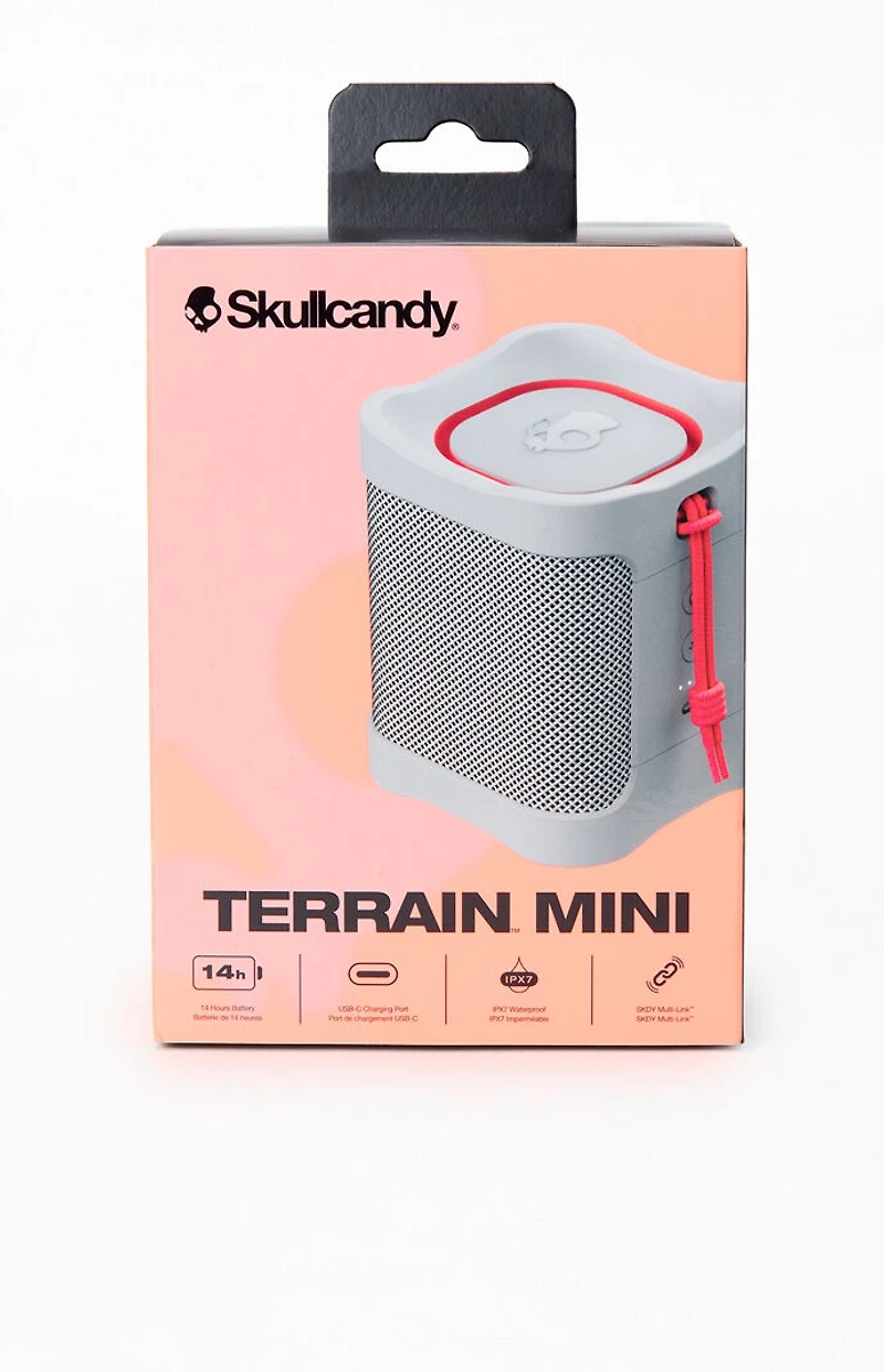 Skullcandy White Terrain Mini Wireless Bluetooth Speaker