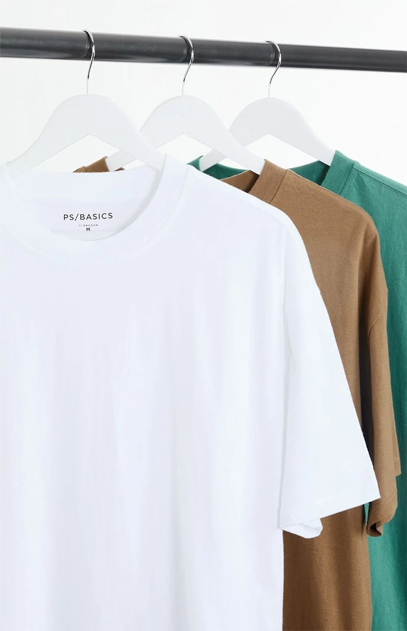 Pacsun 3 Pack Basic Oversized T-Shirts