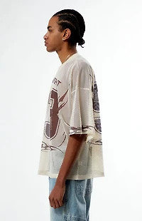 Pacsun Midnight 93 Cream Mesh Jersey