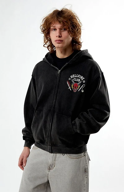 Netflix Stranger Things Hellfire Club Zip Up Hoodie