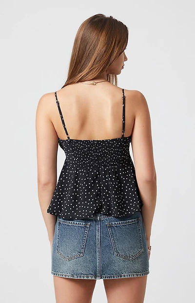 Beverly and Beck Mia Polka Dot Tank Top