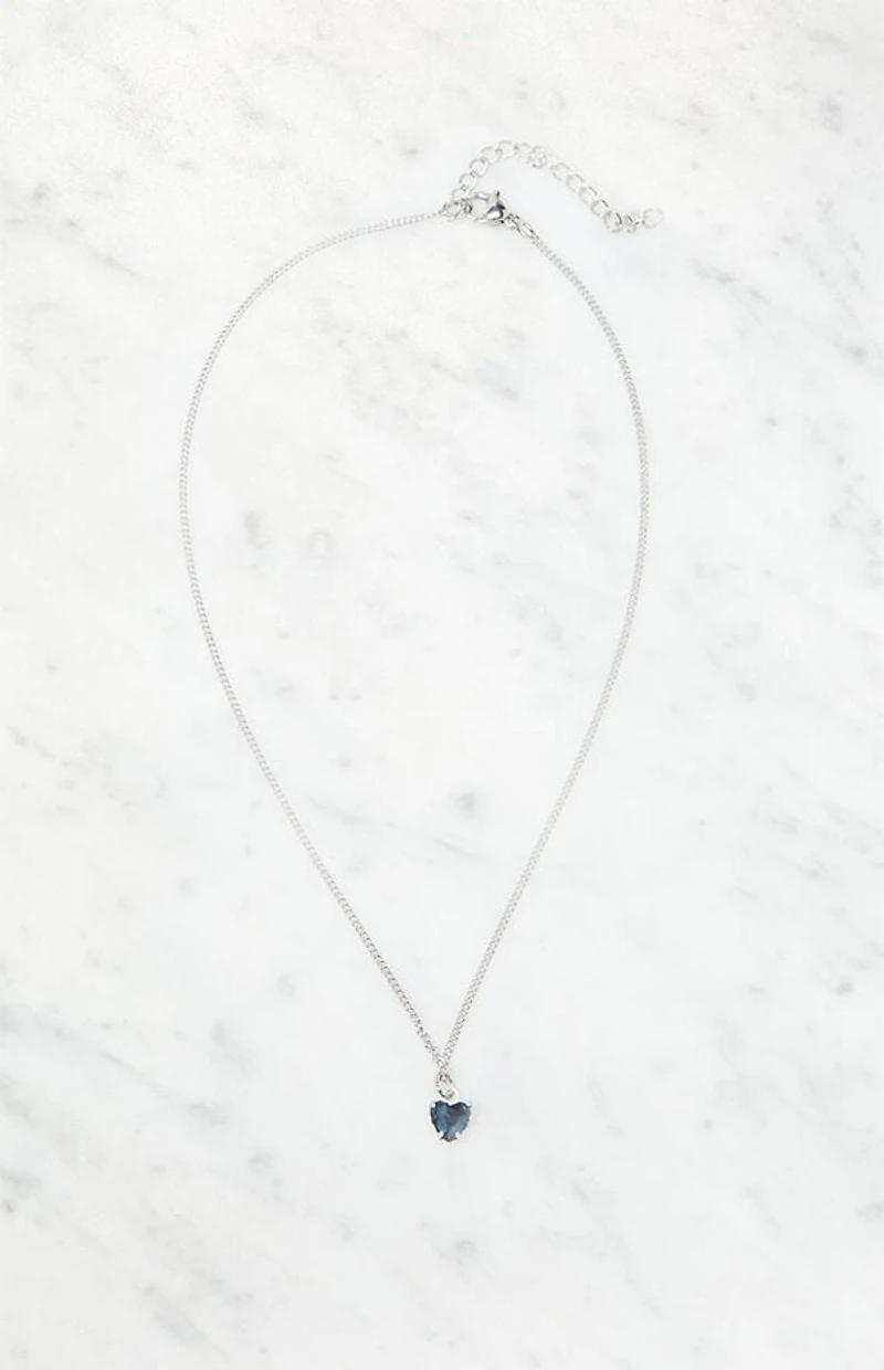 John Galt Silver Heart Necklace