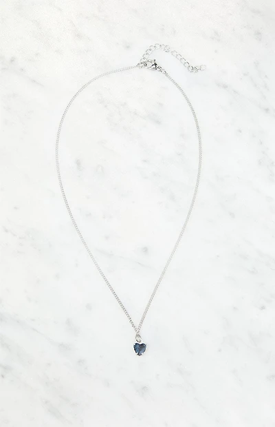 John Galt Silver Heart Necklace