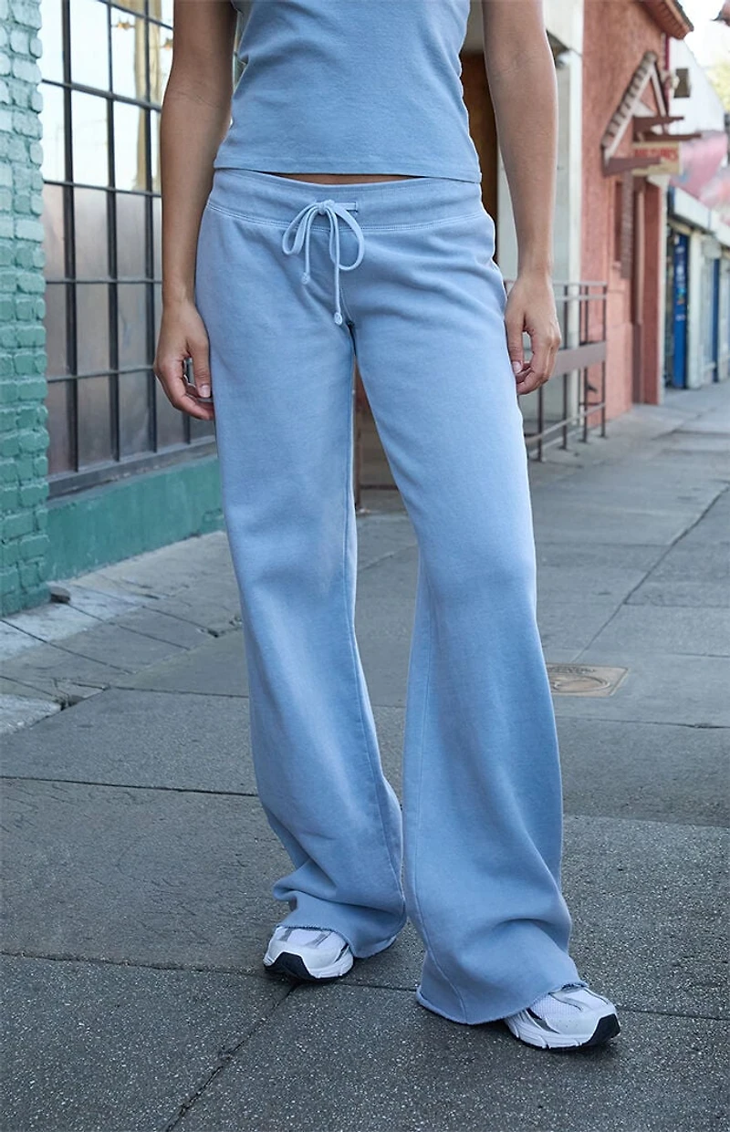 John Galt Light Blue Hilary Yoga Baggy Sweatpants