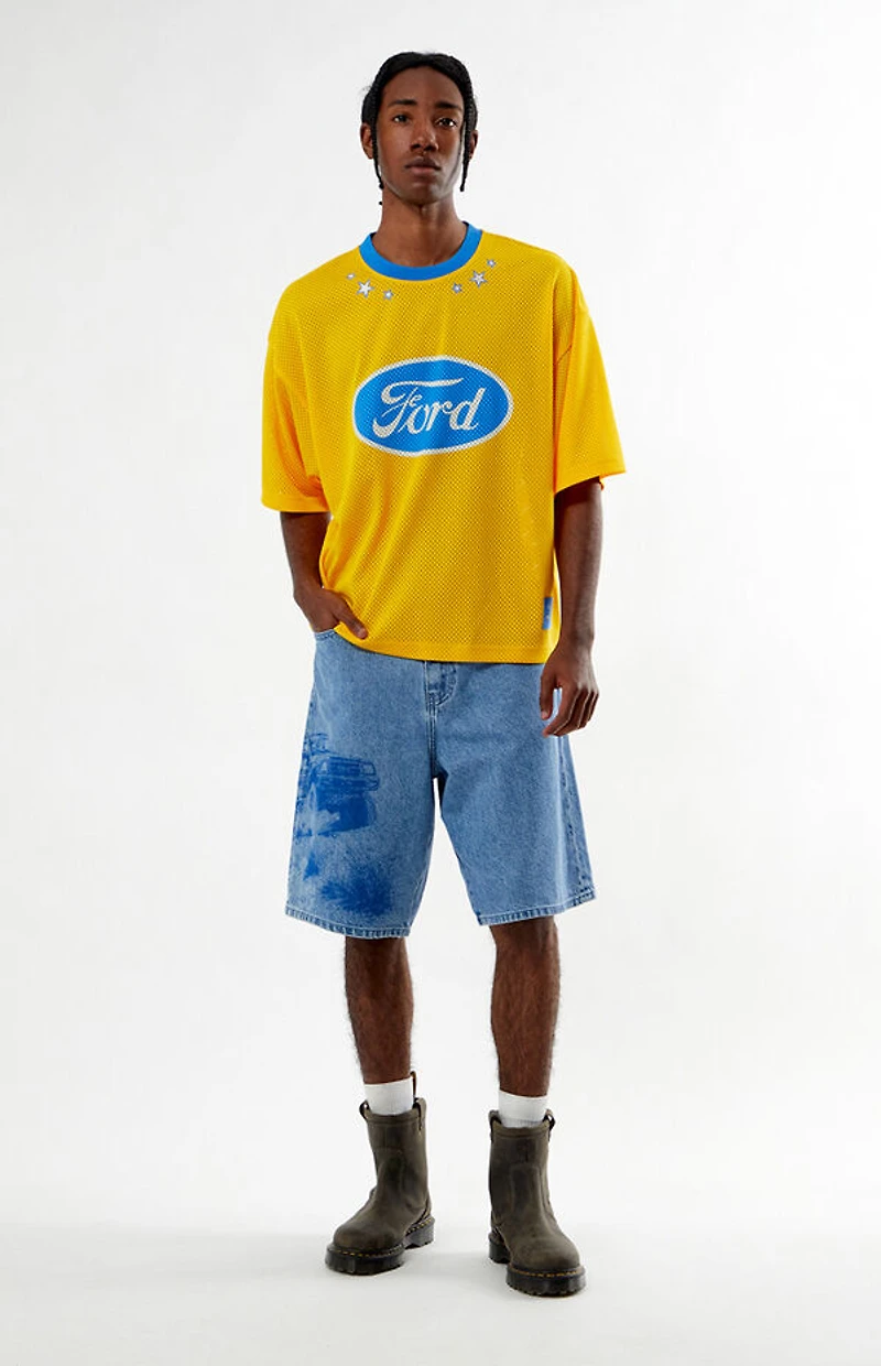 FORD Logo And Stars Mesh Jersey