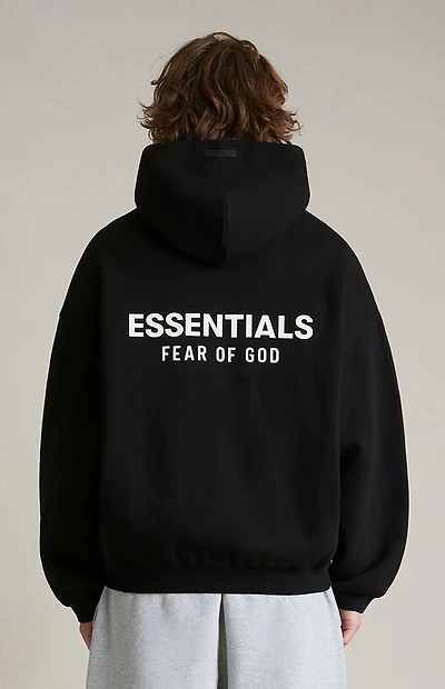 Fear of God ESSENTIALS Black Fleece Hoodie