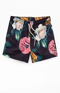 Pacsun Bloom AOP 4.5'' Swim Trunks