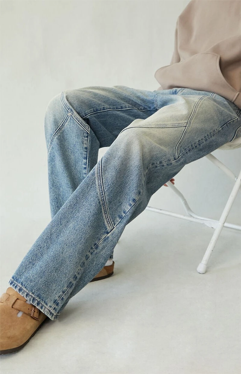 Pacsun Dylan Baggy Jeans Seamed Medium Blue