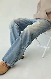 Pacsun Dylan Baggy Jeans Seamed Medium Blue