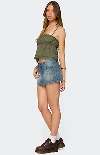 Edikted Orian Eyelet Babydoll Tank Top