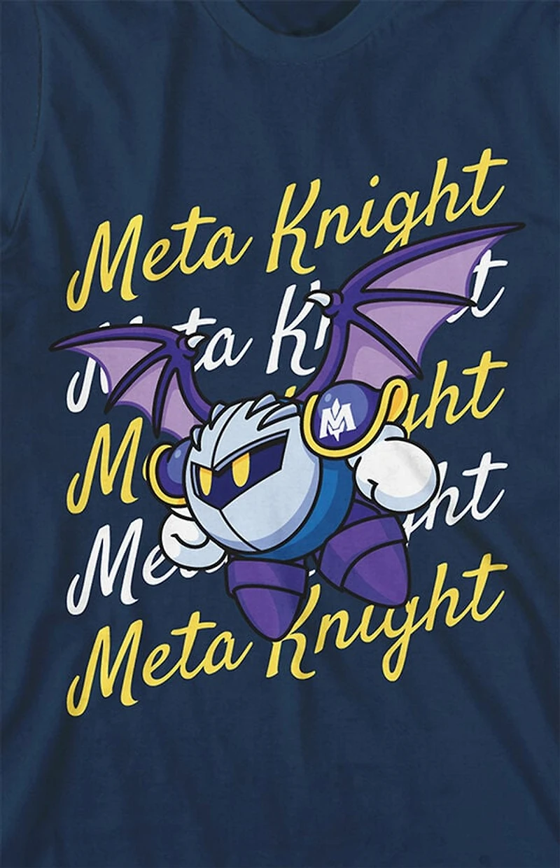 Kids Kirby Meta Knight Flying T-Shirt