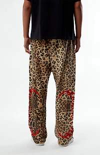 No Tomorrow x Civil Active Leopard Straight Leg Sweatpants