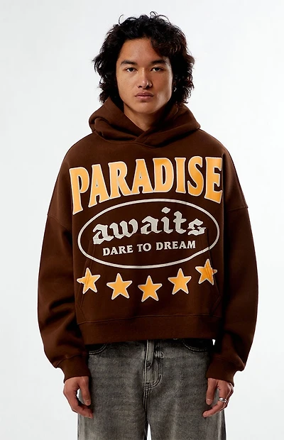 Pacsun Paradise Awaits Cropped Hoodie