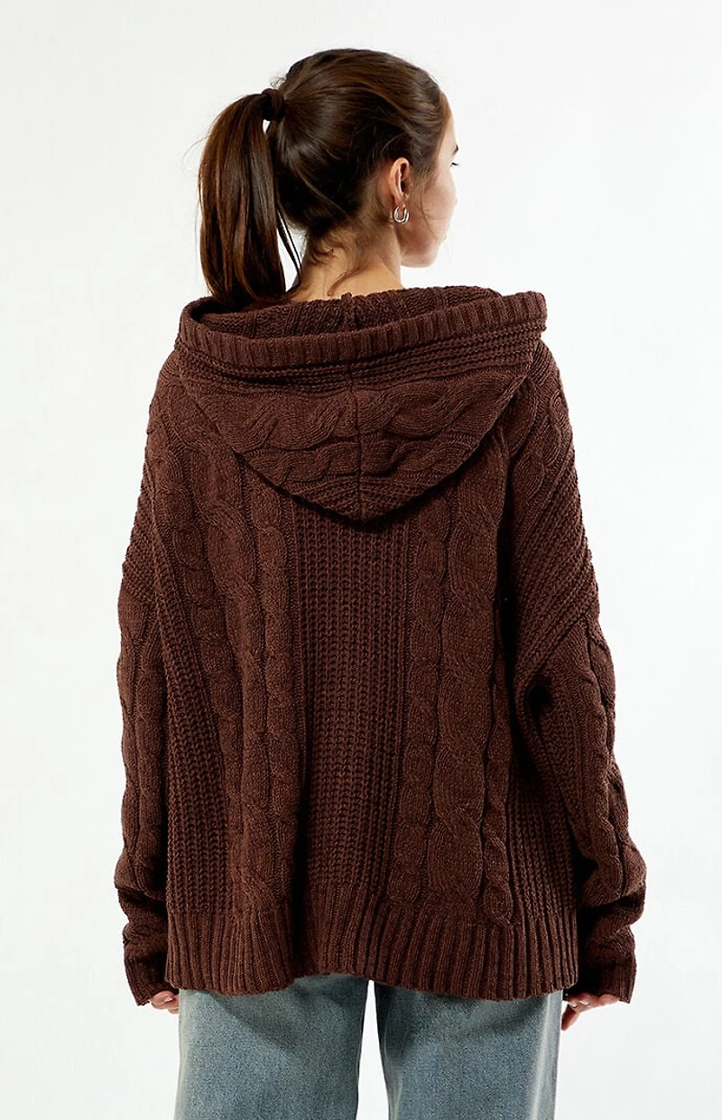 Your Favorite Dylan Zip Up Hooded Cardigan