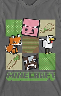 Kids Minecraft Animals T-Shirt