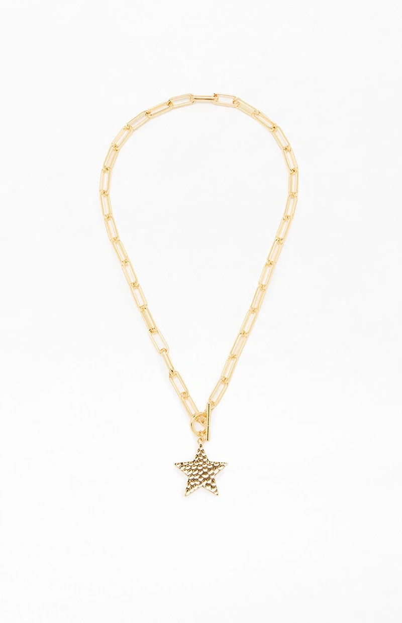 LA Hearts Star Link Pendant Necklace