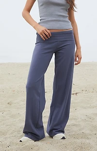 John Galt Medium Blue Priscilla Flare Pants