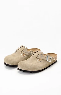 Birkenstock Women's Boston Rivets Clog Taupe