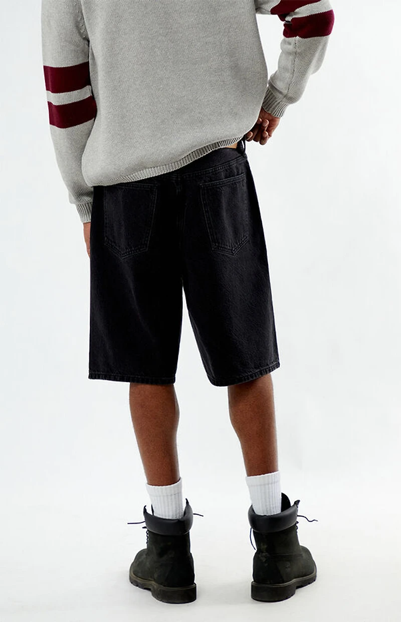 FORD Black Baggy Denim Shorts