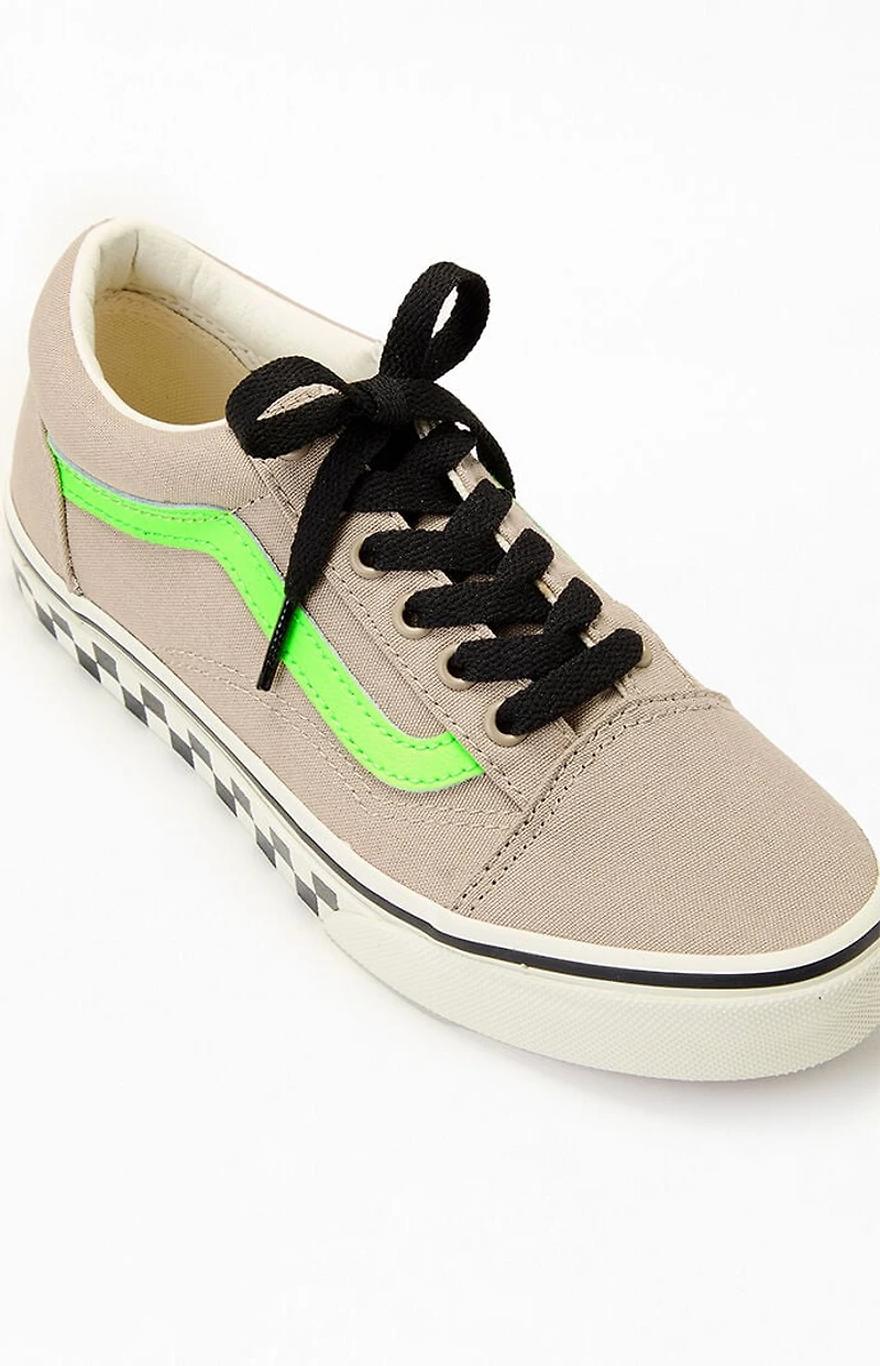 Vans Kids Tan Glow-In-The-Dark Old Skool Shoes
