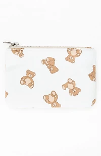 John Galt White Teddy Bear Coin Purse