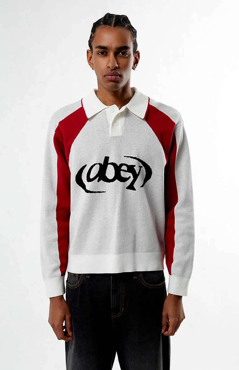 Obey Soccer Polo Sweater