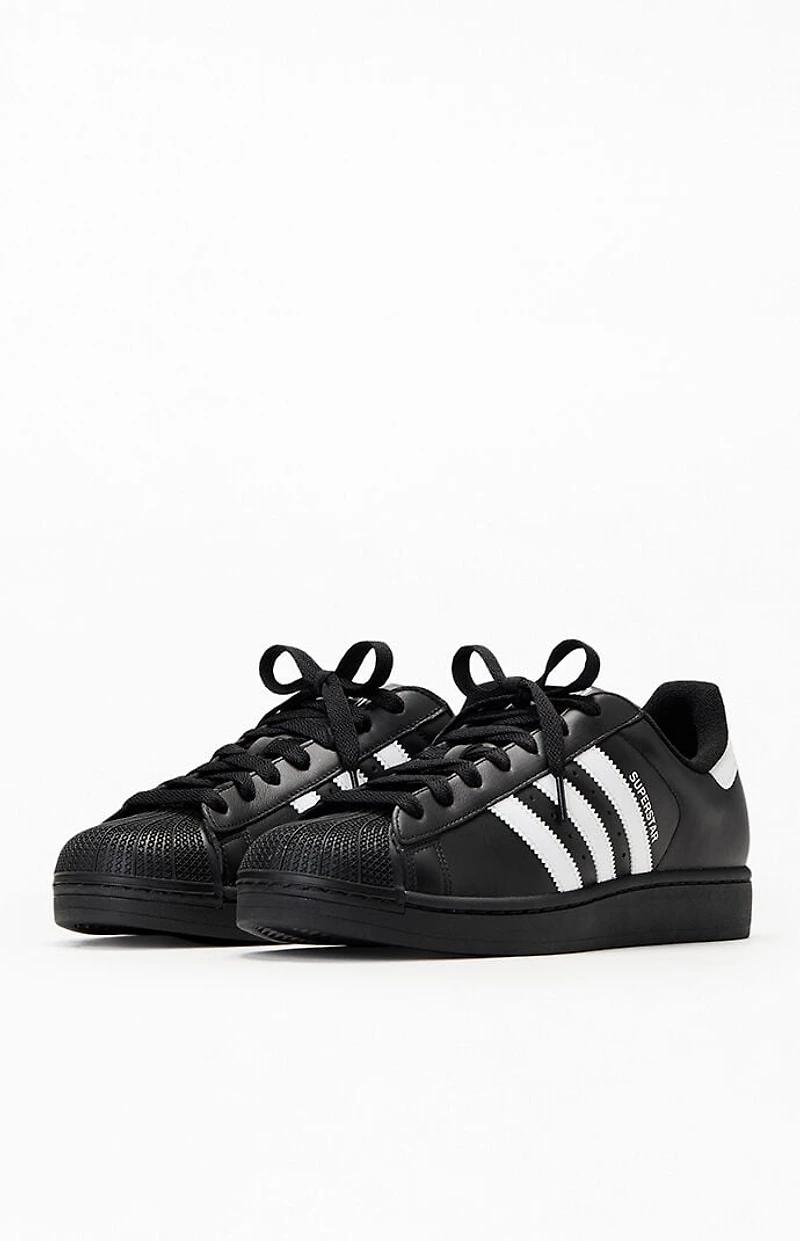 adidas Black & White Superstar II Shoes