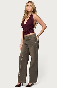 Edikted Addana Wrapped Halter Top