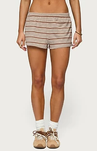 Edikted Glennon Striped Shorts