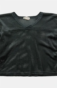 PS VINTAGE 90s Mesh Jersey V-neck Cropped Top