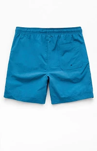 Pacsun Blue Collegiate 6.5'' Swim Trunks