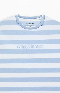 Guess Jeans Striped Embroidered T-Shirt