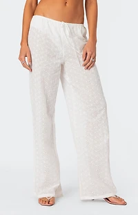 Edikted Miracle Cotton Lace Pants