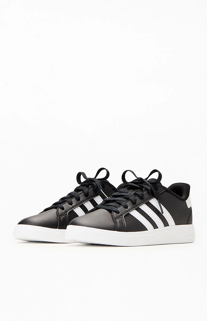 adidas Kids Black Grand Court 2.0 Shoes