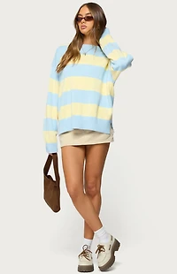 Edikted Camelia Denim Mini Skort