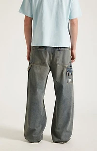 Pacsun Dylan Baggy Jeans Carpenter Medium Blue Tint