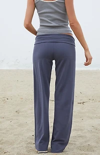 John Galt Medium Blue Priscilla Flare Pants