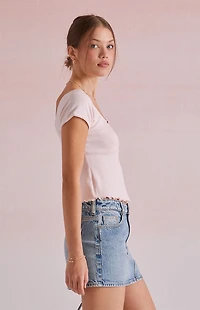 Beverly and Beck Maggie Pointelle T-Shirt