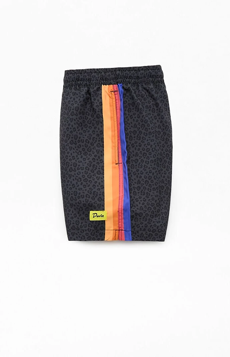Duvin Design Black Cat 4.5" Swim Trunks