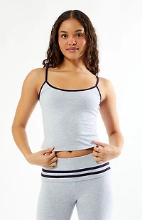 Your Favorite Tia Tipped Square Neck Cami Top