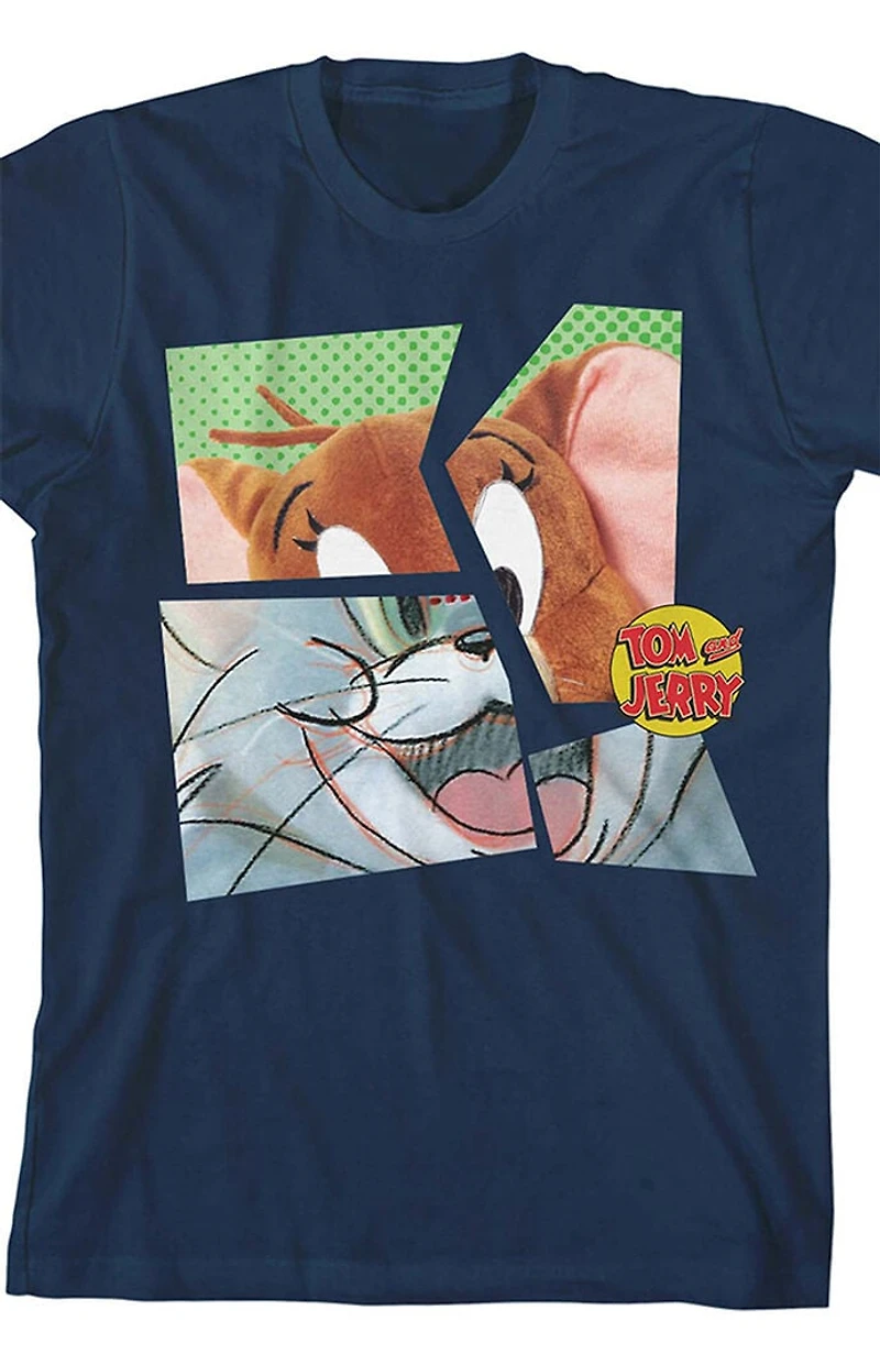 Kids Tom & Jerry Plush T-Shirt