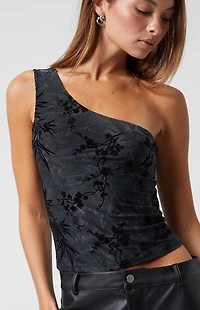 Third Charm Faux Leather Mini Skirt