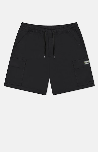 WeSC Black Utility Cargo Shorts