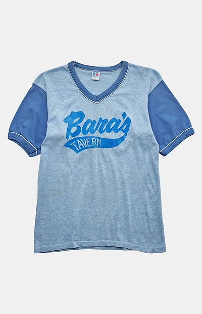 PS VINTAGE 90s Bara's Tavern Russell V-neck Graphic T-Shirt